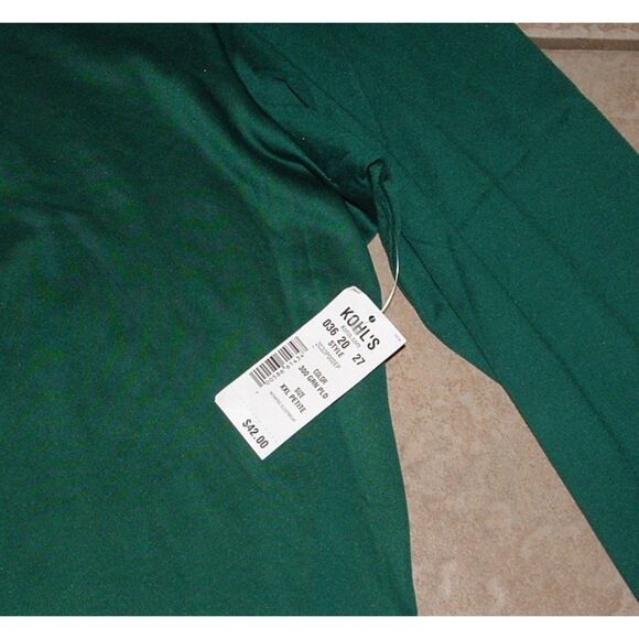 NEW NWT Dark Green Sz XXL Petite Soft Stretchy Christmas Pajama Lounge 3 Pc Set - Picture 2 of 4